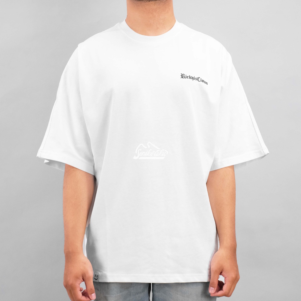 RIC Ricky Is Clown Back Print Big Logo White Tee