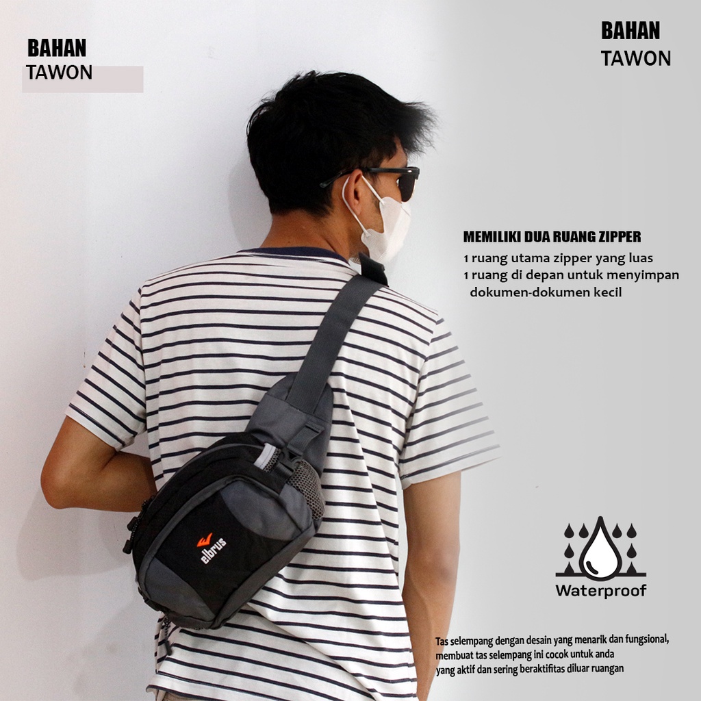 Elbrus Sling Bag Waistbag New Arrival Black