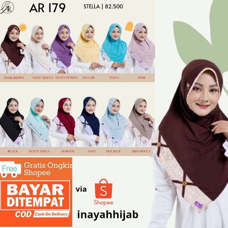 Hijab arrafi AR 179 hijab instan || INAYAHHIJAB