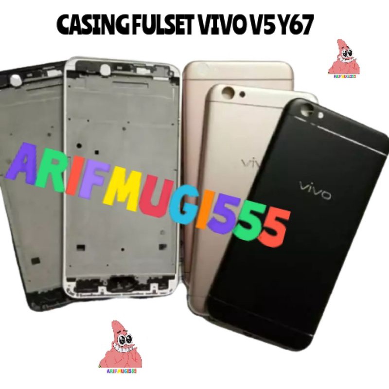 CASING HOUSING KESING FULLSET+FRAME BEZEL BAZZEL BACKDOOR VIVO V5/Y67 ORIGINAL