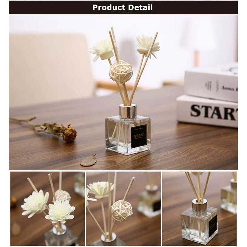 (MAINANKYU) HUMI Difuser Stick Parfum Ruangan Aroma Diffuser Reed Sticks Rattan Ball Pengharum DF-099