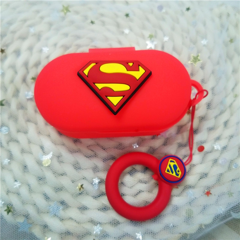 QCY T3 TWS Wireless Bluetooth Protective Silicone Case Cute Cartoon Soft Cover with Key Ring