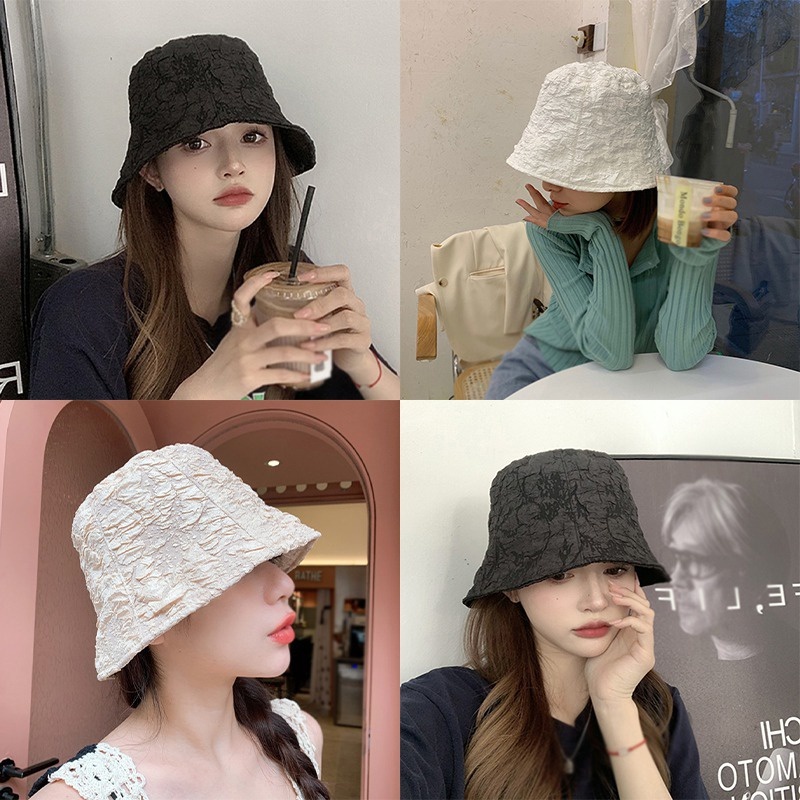 Topi Bucket Warna Solid Gaya Jepang Dan Korea Untuk Wanita