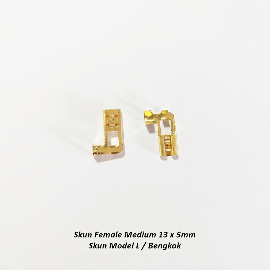 Skun Model L Bengkok Female Medium 13 x 5mm Kualitas Bagus