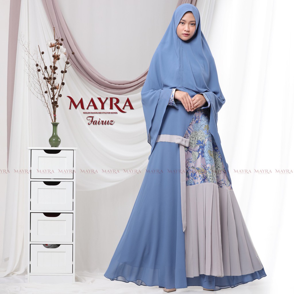 Fairuz Syari Ori By MAYRA Gamis Premium Ceruty Babydoll