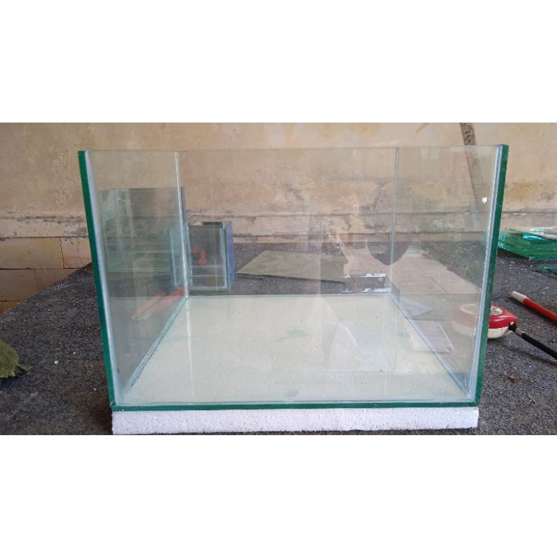 Aquarium kaca aquascape aquarium ikan chana ikan hias 40x40x35