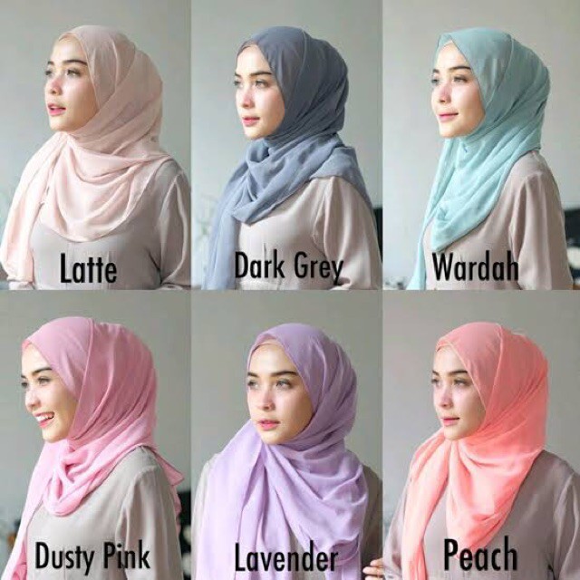 PASHMINA Sabyan tali Moscrepe Hijab instant tali bukan diamond crepe