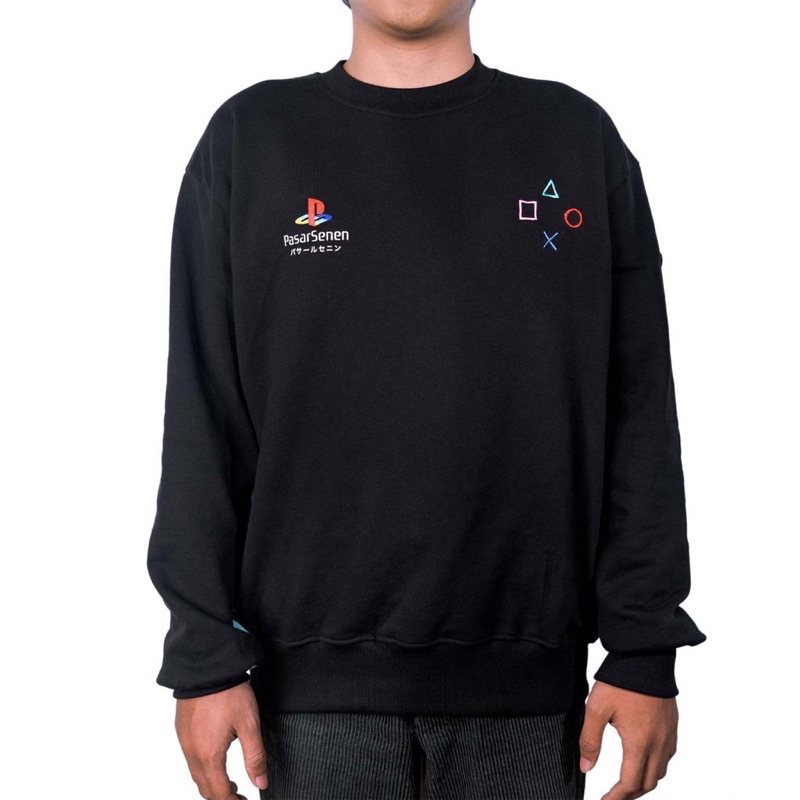 Kamengski - Pasar Senen Black Crewneck