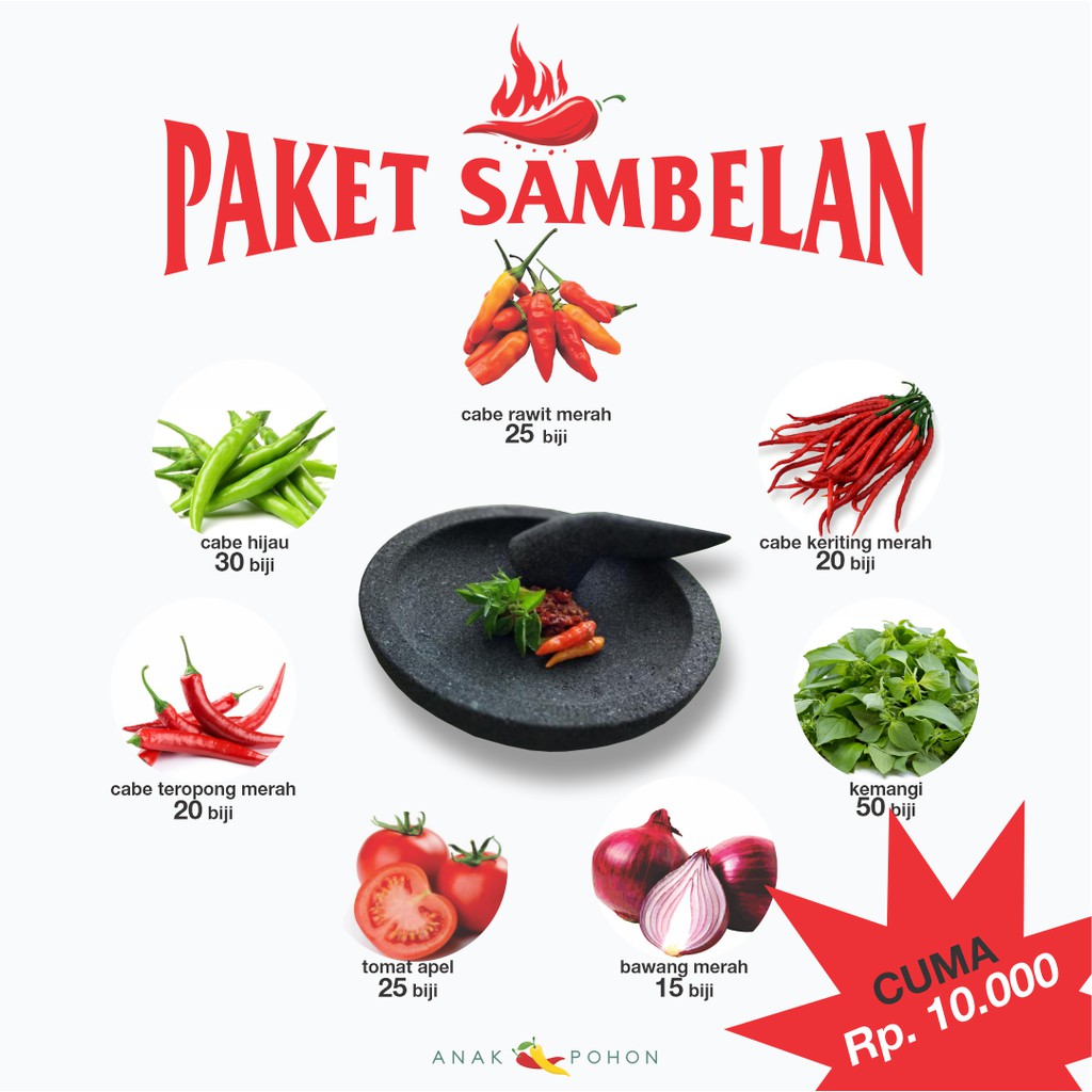 ( PAKET HEMAT ) Benih Cabai Sambelan Cabe Sambal Setan Termurah (Total Isi Ratusan Biji)