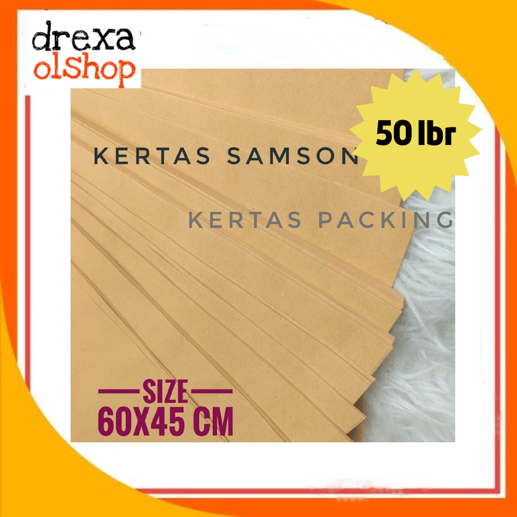 

60x45 cm Kertas coklat kertas samson 90 gsm isi 50 lembar