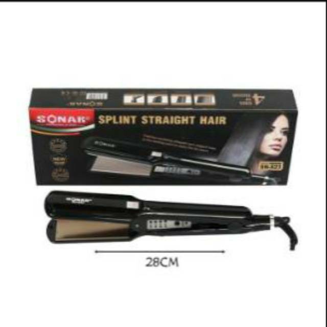 Catokan Rambut Sonar SN-823 Pelurus Rambut/Splint Straight Hair SN-823 Bersuhu