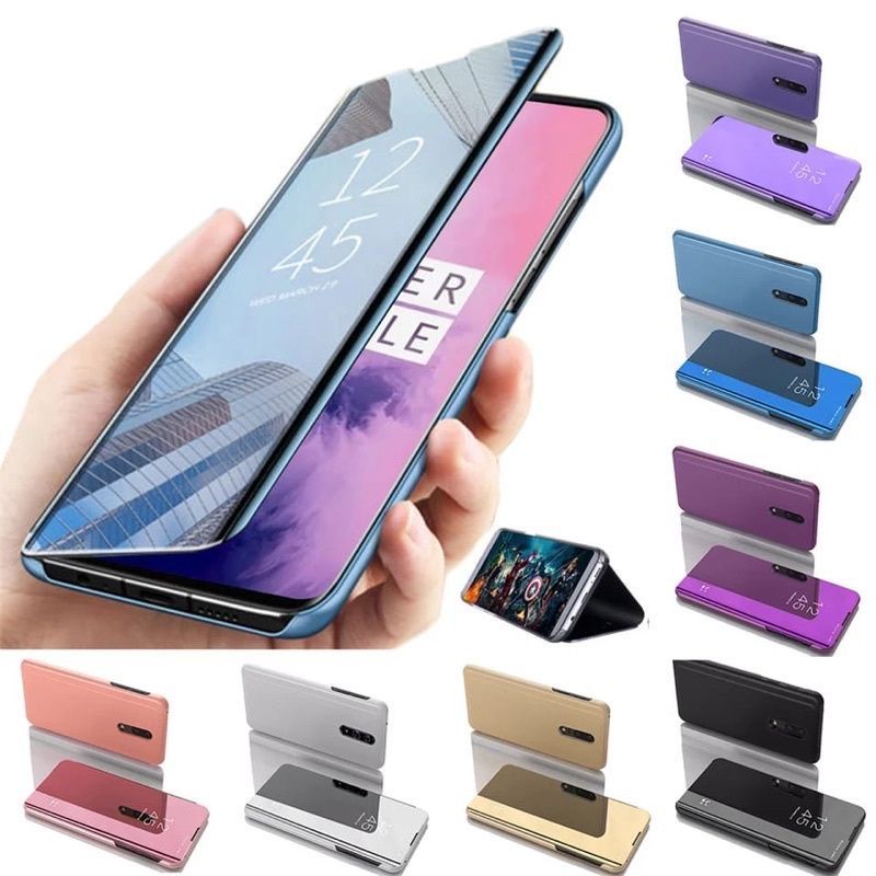 case miror flip cover case vivo V20, V20 SE,V23,Y30/Y50, y51 2020,y19