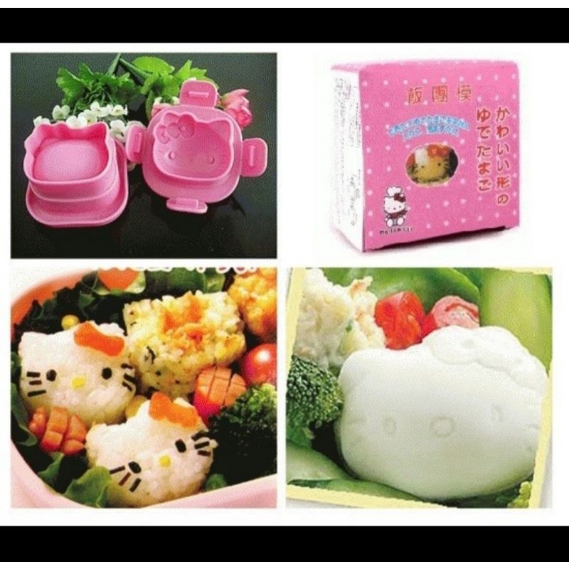 CETAKAN NASI TELUR HELLO KITTY SUSHI EGG MOULDS MOLD MOULD RICEBALL RICE MAKER