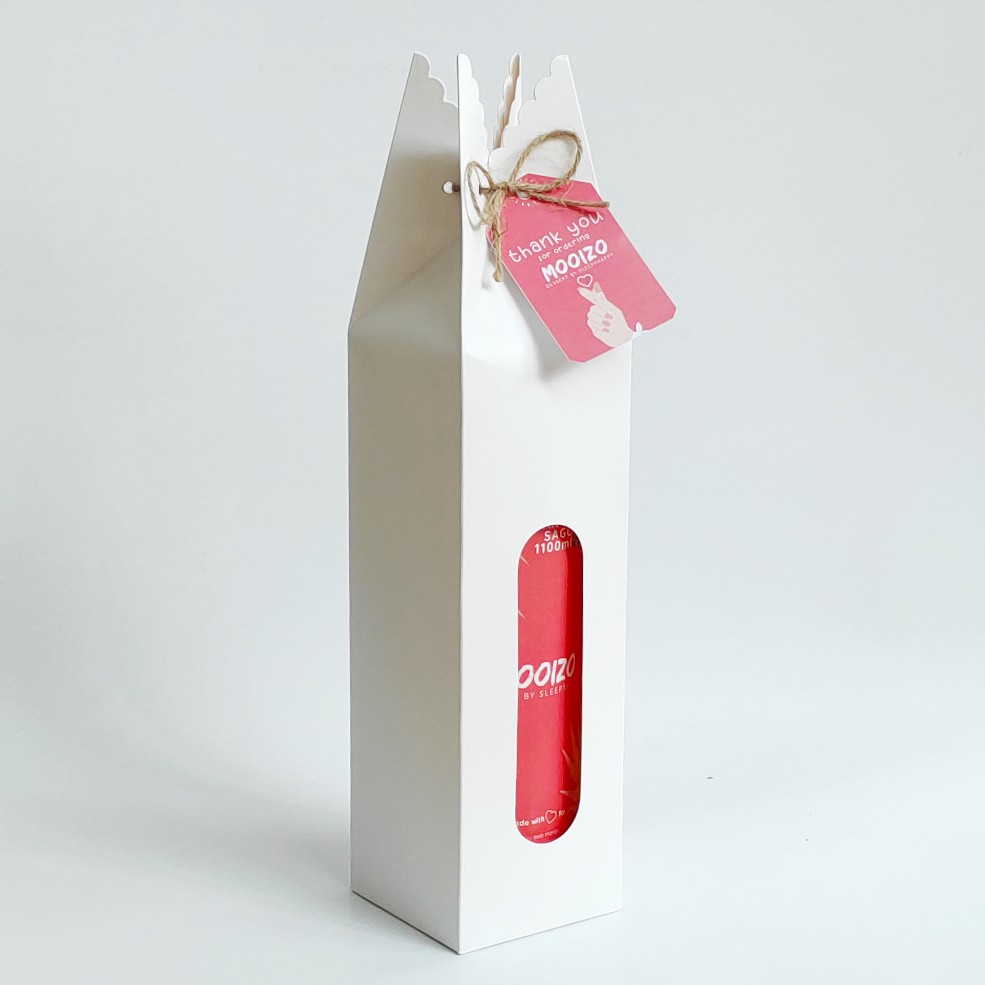 Tumbler Box / Botol Souvenir Box 8.5x8.5x37cm - Ivory