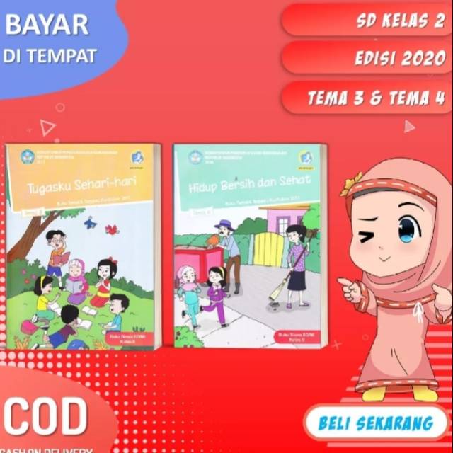 Buku siswa tematik terpadu k13 dikbud kelas 2 tema 3 dan 4 semester 1