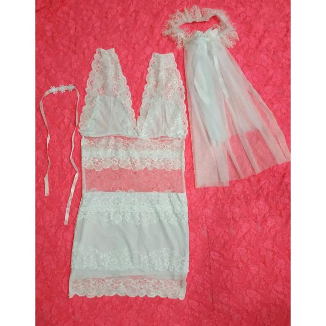 Lingerie Murah L-1204 - Lingerie Bridesmaid Dress Costume