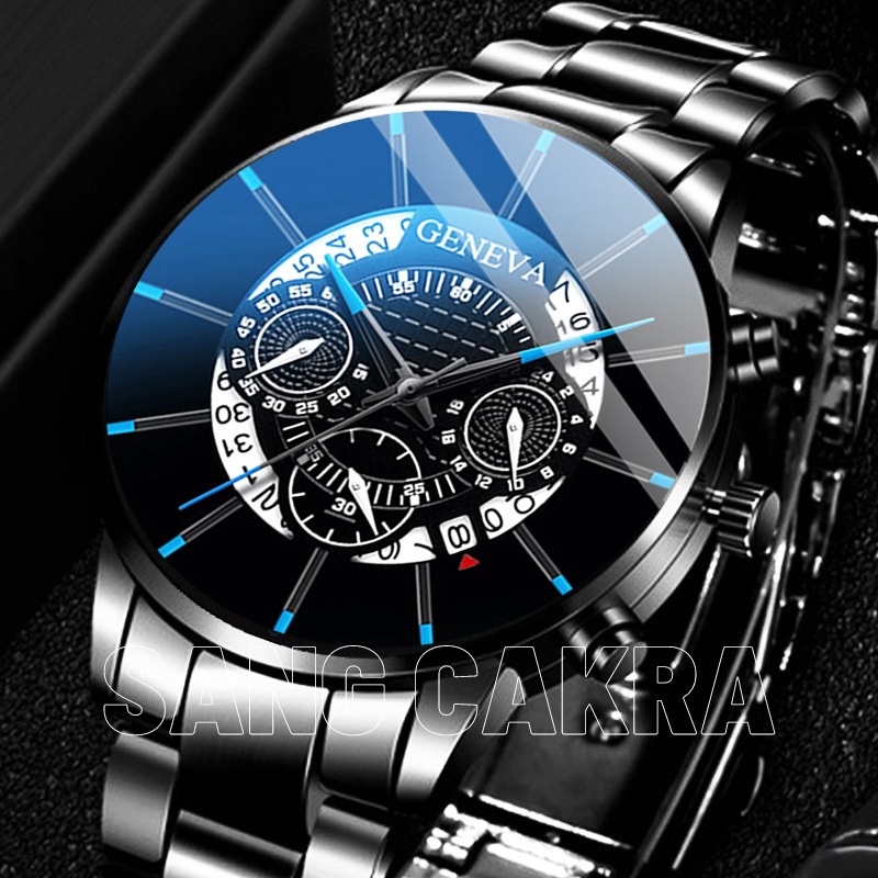 COD✅ Jam Tangan Pria Bisnis Mewah Gaya Kasual Import Aksesoris Arloji Watches Pria Sporty Anti Air Waterproof Kalender Tanggal Aktif Bercahaya Sangcakra- JG11