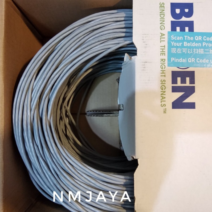 Kabel Lan UTP Cat5e Belden 3 meter siap pakai sudah dicrimping rj45 Belden dan plugbooth