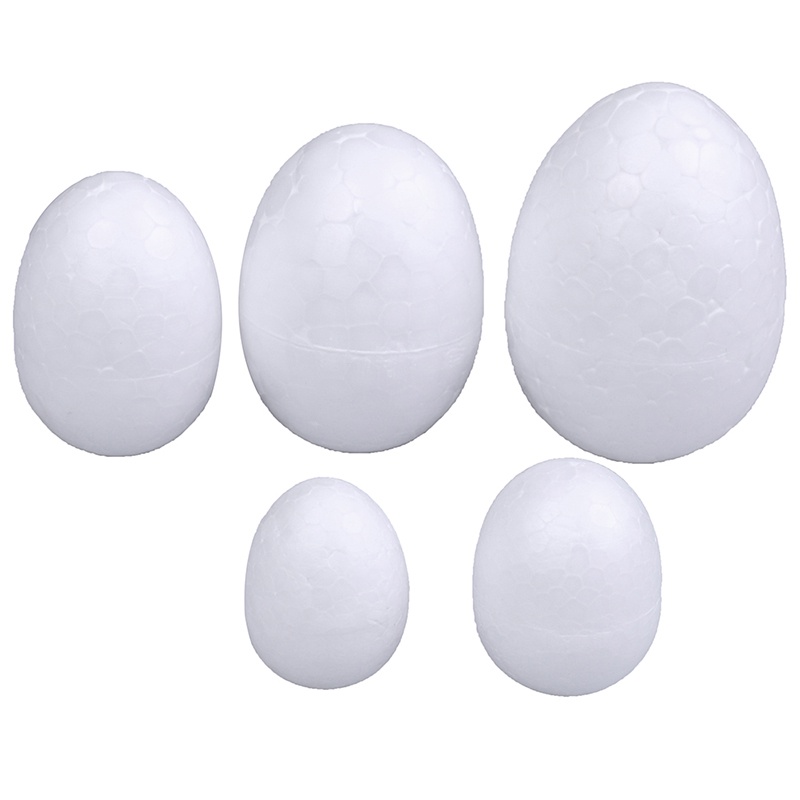 10pcs 3 / 4 / 5 / 6 / 7CM Telur Paskah Bahan Foam