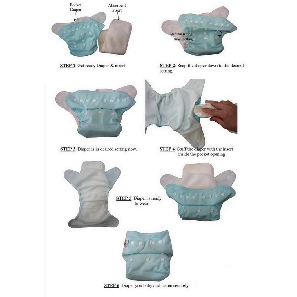 Clodi popok kain bayi new born insert cloth diaper training pants celana pipis celana bayi newborn