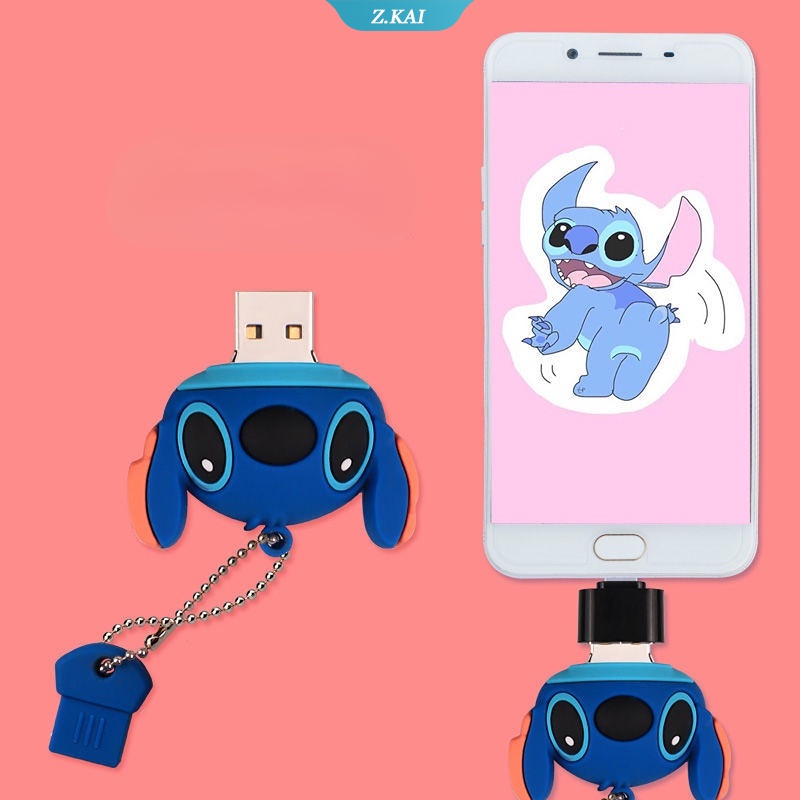 Flash Disk Usb Bentuk Kartun Stitch Kapasitas 4 8 16 32 64G 128GB