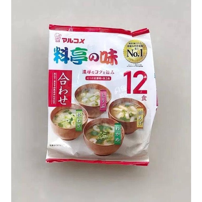 

[COD] Marukome Ryotei No Aji Miso Shiru Instant Miso Soup Japan Sup Instan [COD]