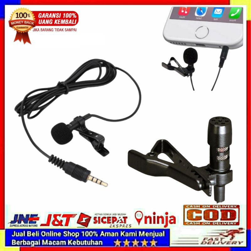 PROMO Mic Microphone Clip On Jepit Blog Vlogger YouTube Karaoke Smule Terbaik
