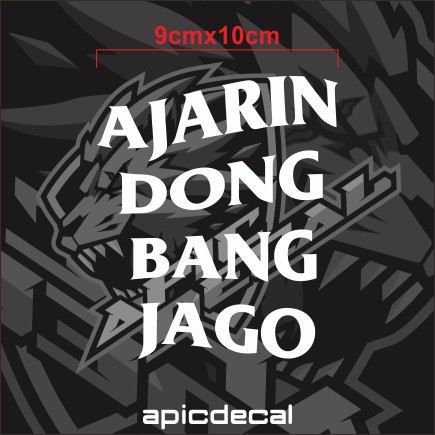 

Sticker Cutting Ajarin Dong Bang Jago