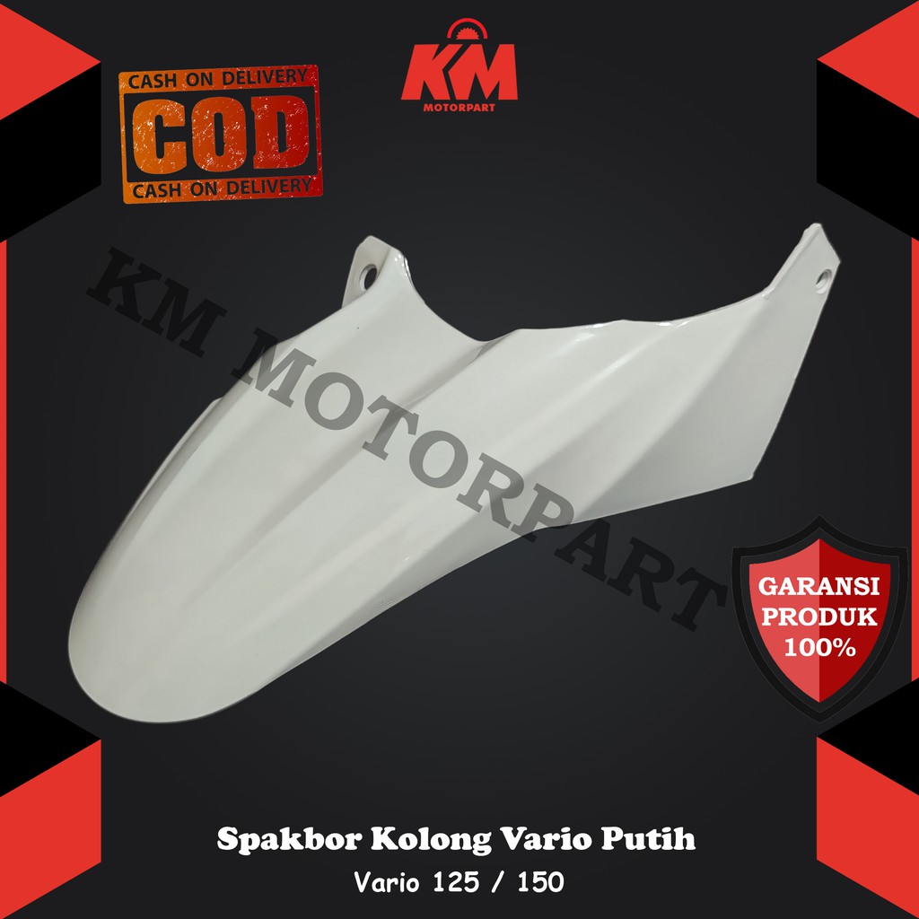 Spakbor Kolong Belakang Vario 125 Vario 150 Fi Hugger Shark Hitam Merah Putih New