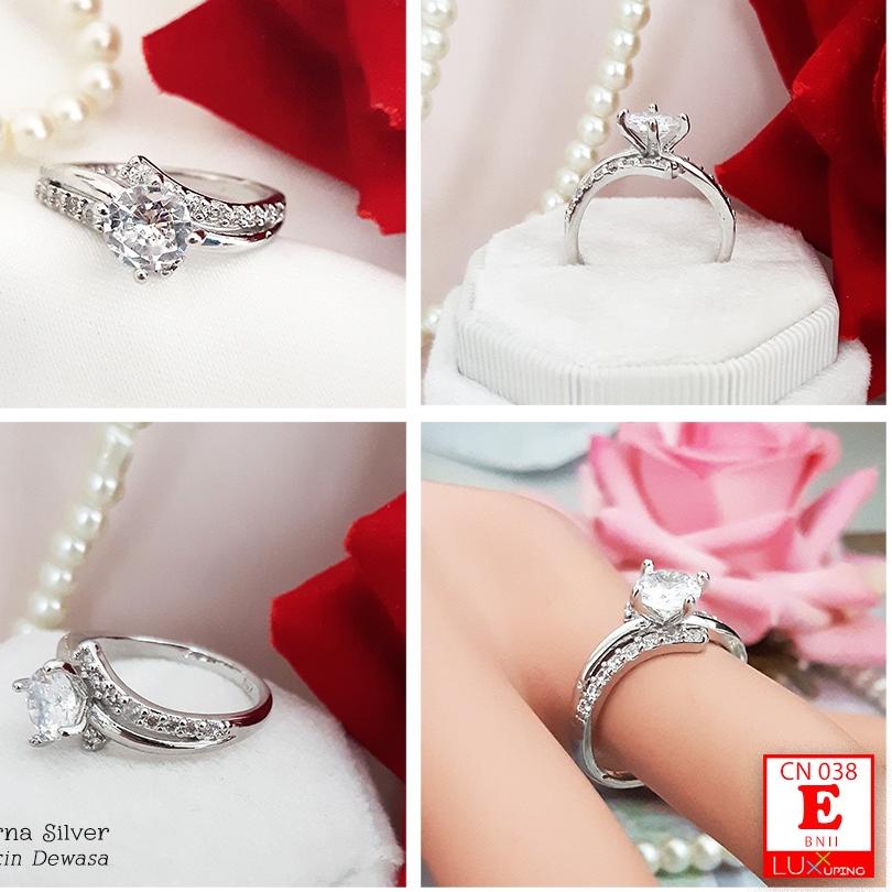 (PALING DICARI) CN 038 Cincin Jumbo Cincin Wanita Ukuran Besar Big Size Cincin Cantik Perhiasan Imit