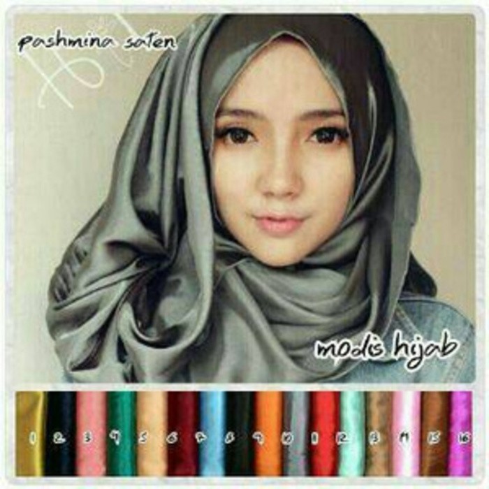 Pashmina Saten / Pasmina Saten / Pashmina Satin / Jilbab Pasmina Satin