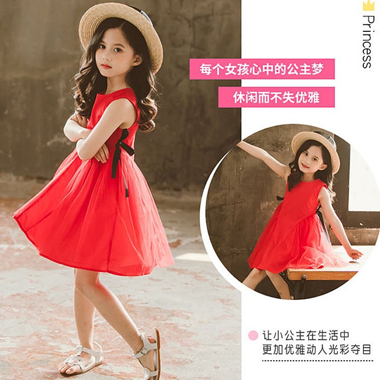 Dress Anak Perempuan Chilli Cherry Red