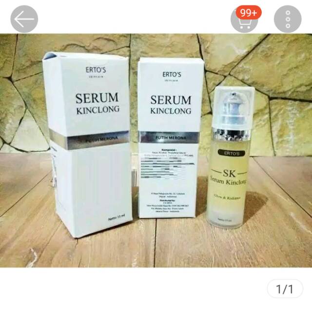ERTOS SERUM KINCLONG/ Serum wajah