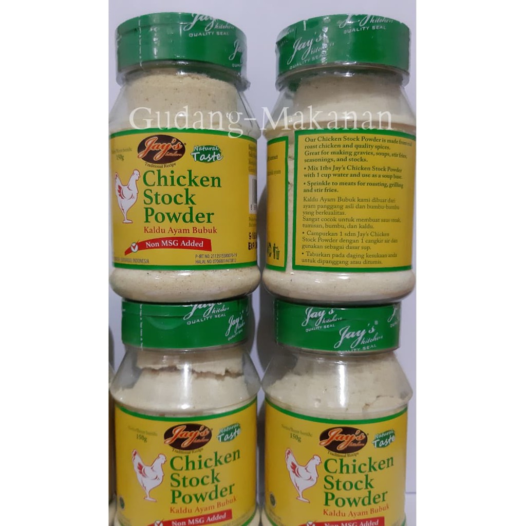 

Jay'S Chicken Stock Powder Non Msg (Kaldu Ayam Bubuk) 150Gr