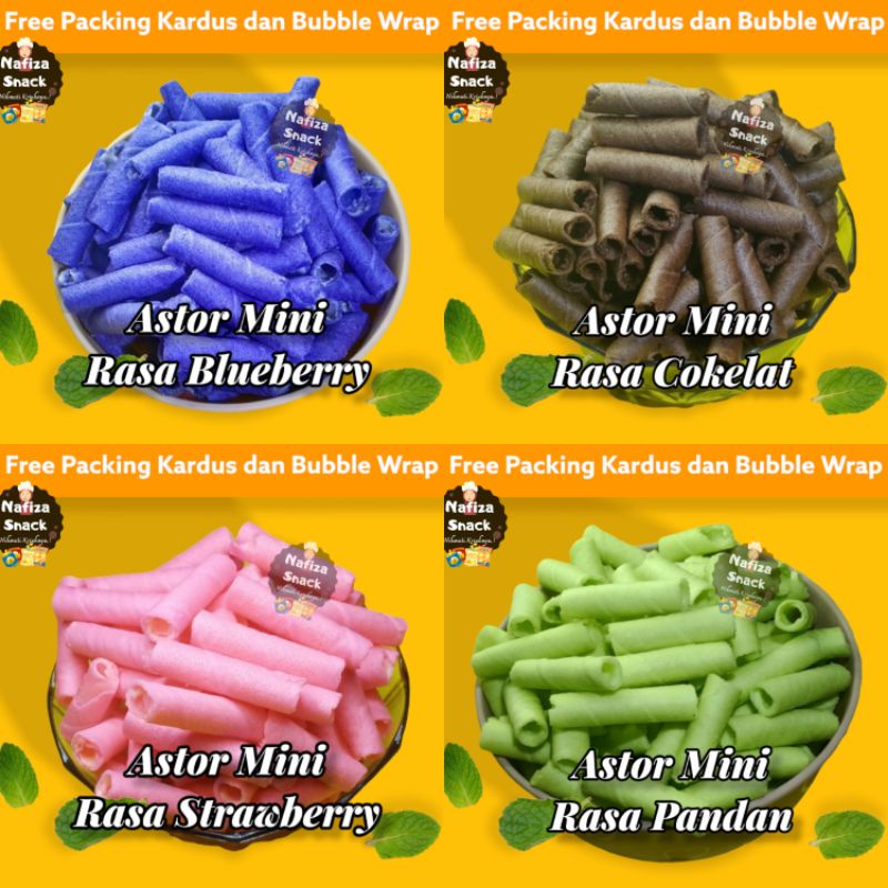 

Astor Mini Aneka Rasa 120 Gram / Cemilan Renyah Manis / Snack Murah