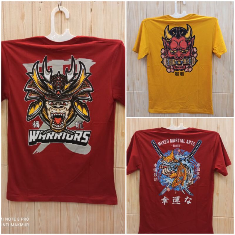 KAOS PRIA / TSHIRT JAPAN RONIN SAMURAI JEPANG / BAJU DISTRO