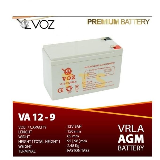 MURAH SINTE Baterai Aki VOZ 12V 5Ah VRLA Batre Mobil Motor Mainan Anak Lampu READY