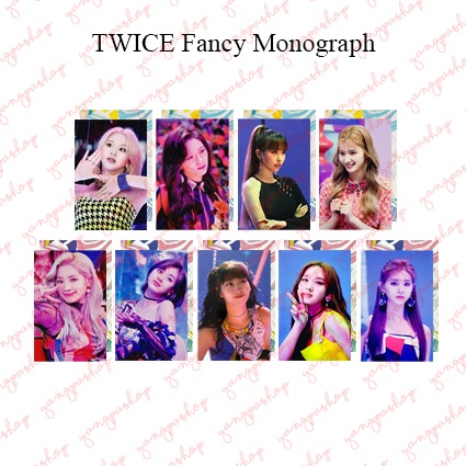 [READY / SET] TWICE FANCY MONOGRAPH TWIC PHOTOCARD UNOFFICIAL FANMADE YANGPASHOP TW SANA TZUYU JIHYO