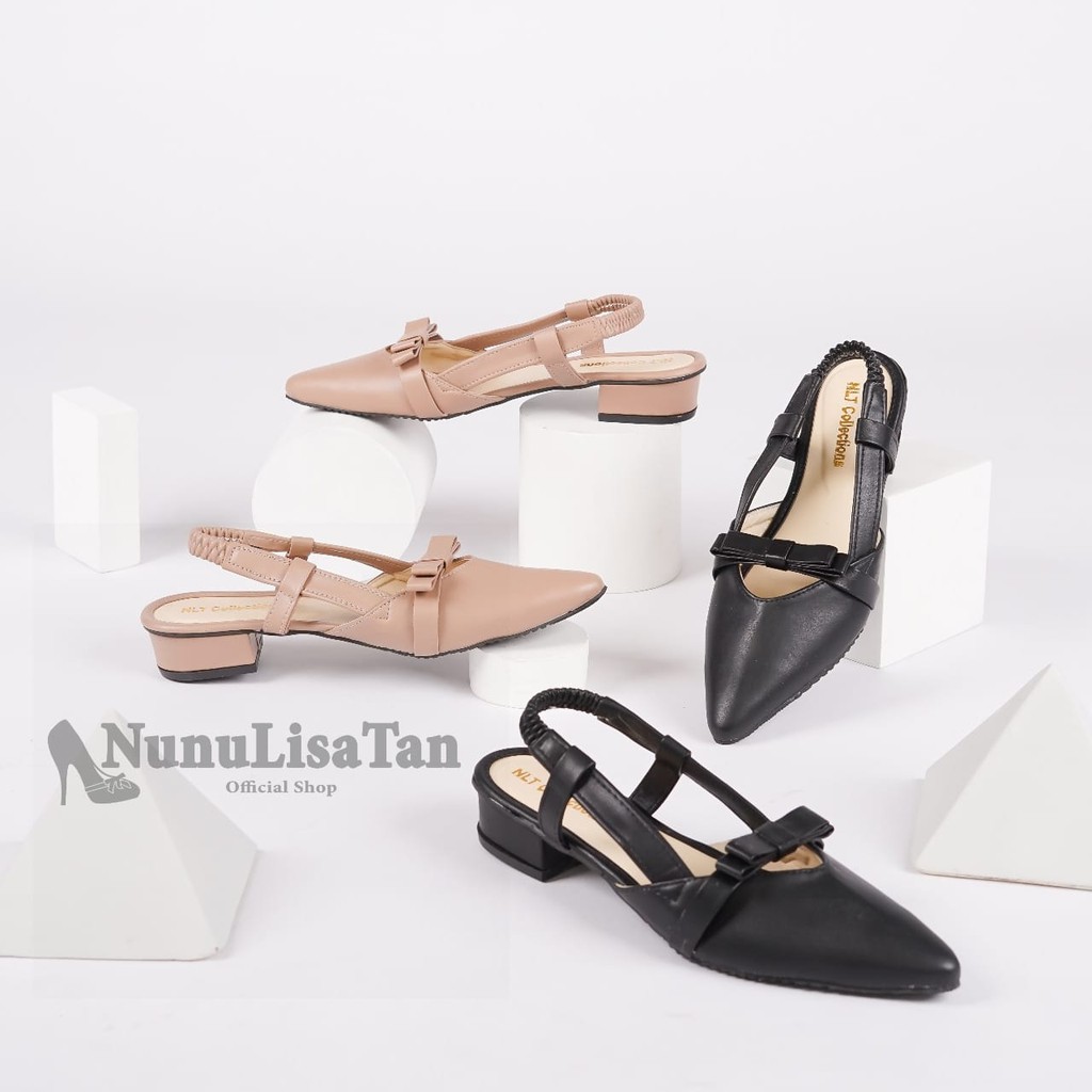 NunuLisaTan - bayar ditempat heels Wanita terbaru heels LANCIP 3 cm