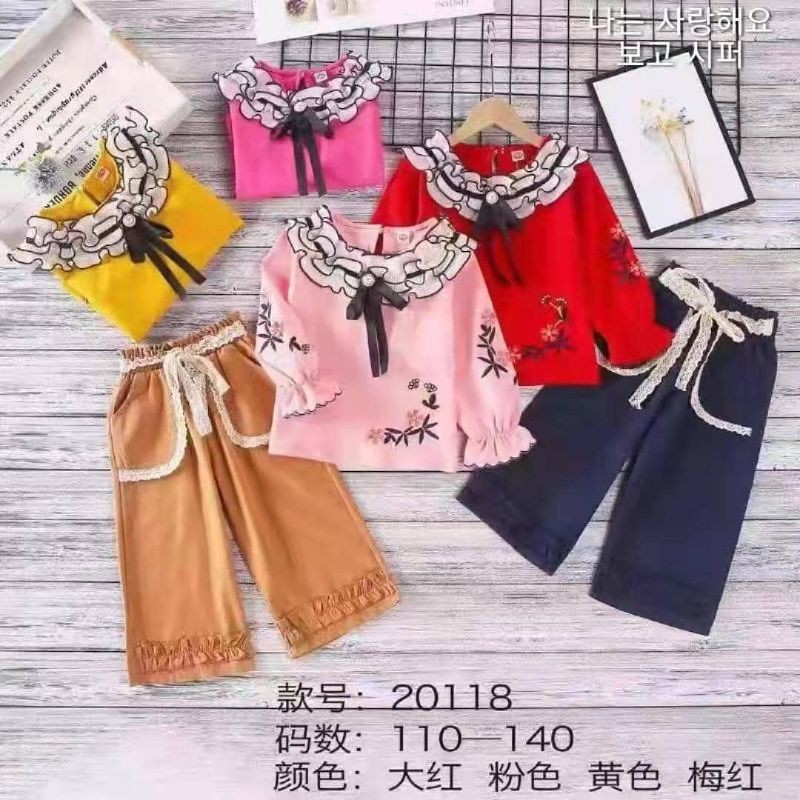 setelan Plisket anak