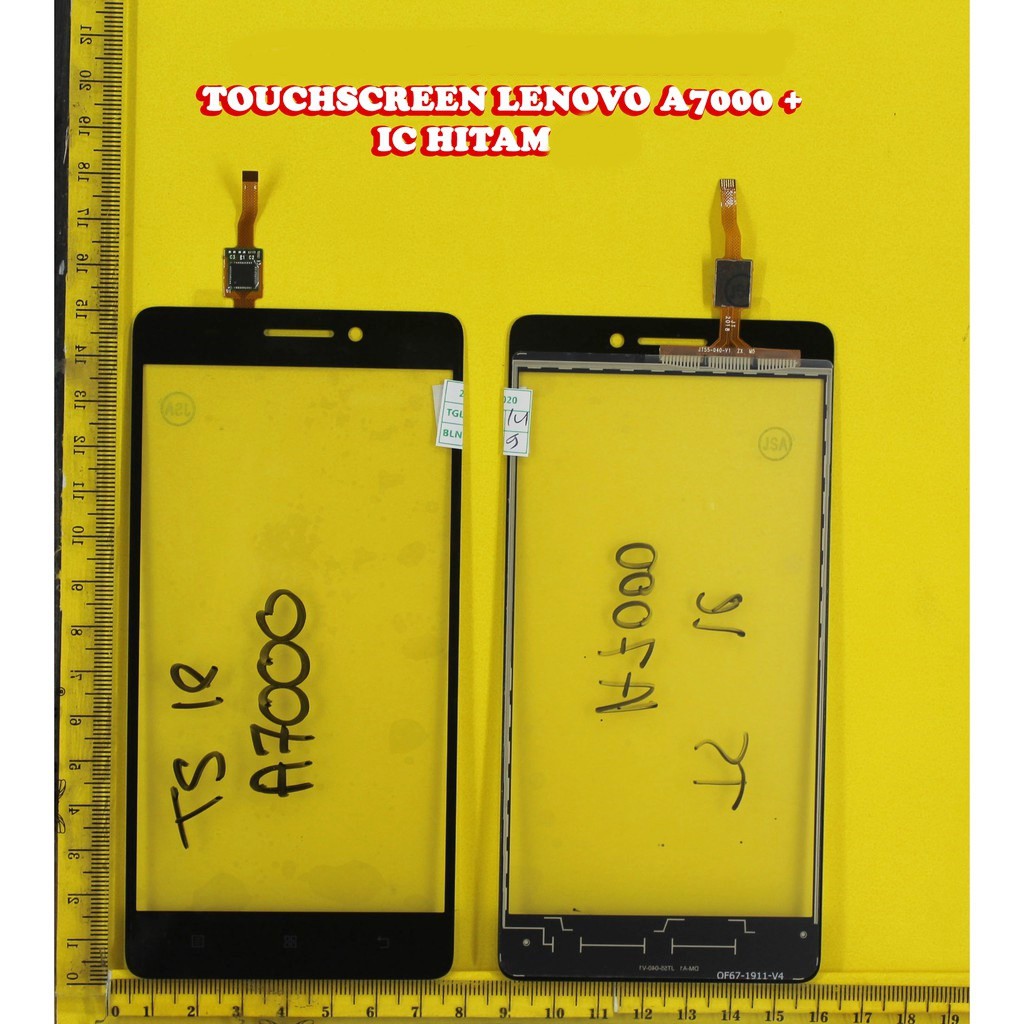 LAYAR SENTUH TOUCHSCREEN TS LENOVO A7000 + IC HITAM  = A7000+