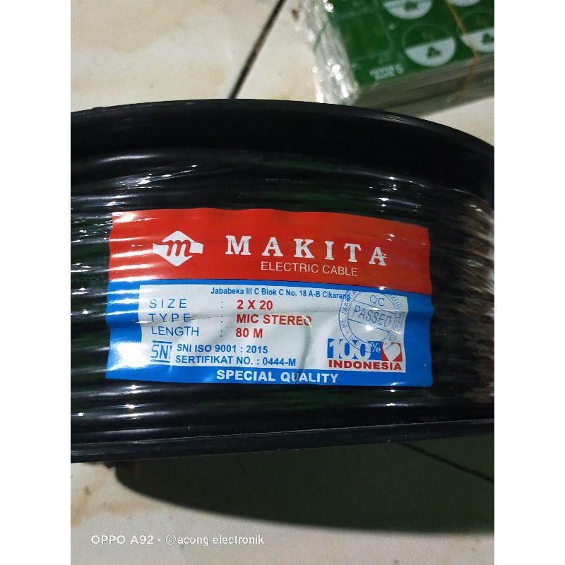 Kabel mic canare makita stereo microphone eceran