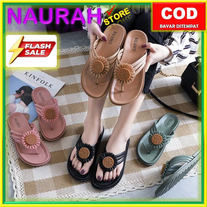 Sandal Wanita Balance 1607 K5 Original Sendal Jepit Matahari Jelly Impor Nice Lentur Ringan Lembut