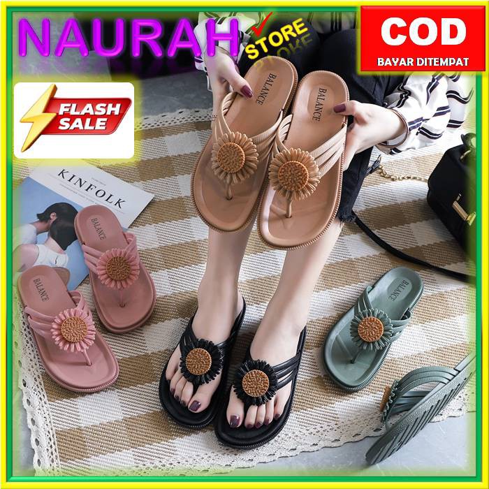 Sandal Wanita Balance 1607 K5 Original Sendal Jepit Matahari Jelly Impor Nice Lentur Ringan Lembut