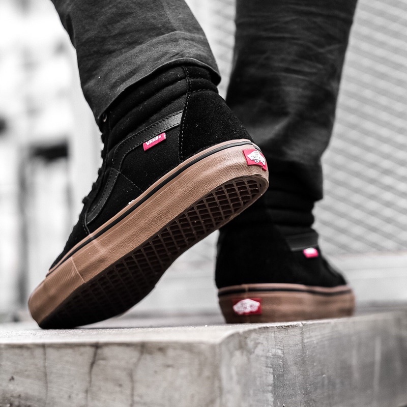 VANS SK8-HI PRO BLACK/GUM ORIGINAL 100%