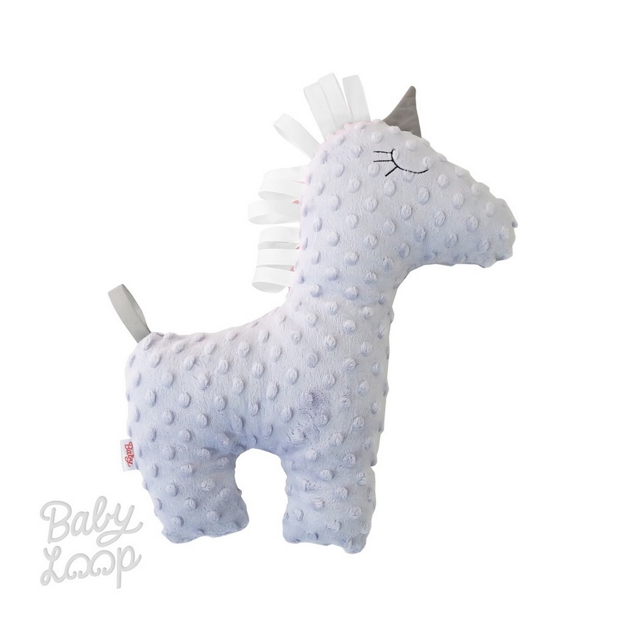 Baby Loop Unicorn Minky Doll - BabyLoop Boneka Mink Cuddle Buddy Dolls Mainan Anak Kecil Texture Dotted Lucu Halus