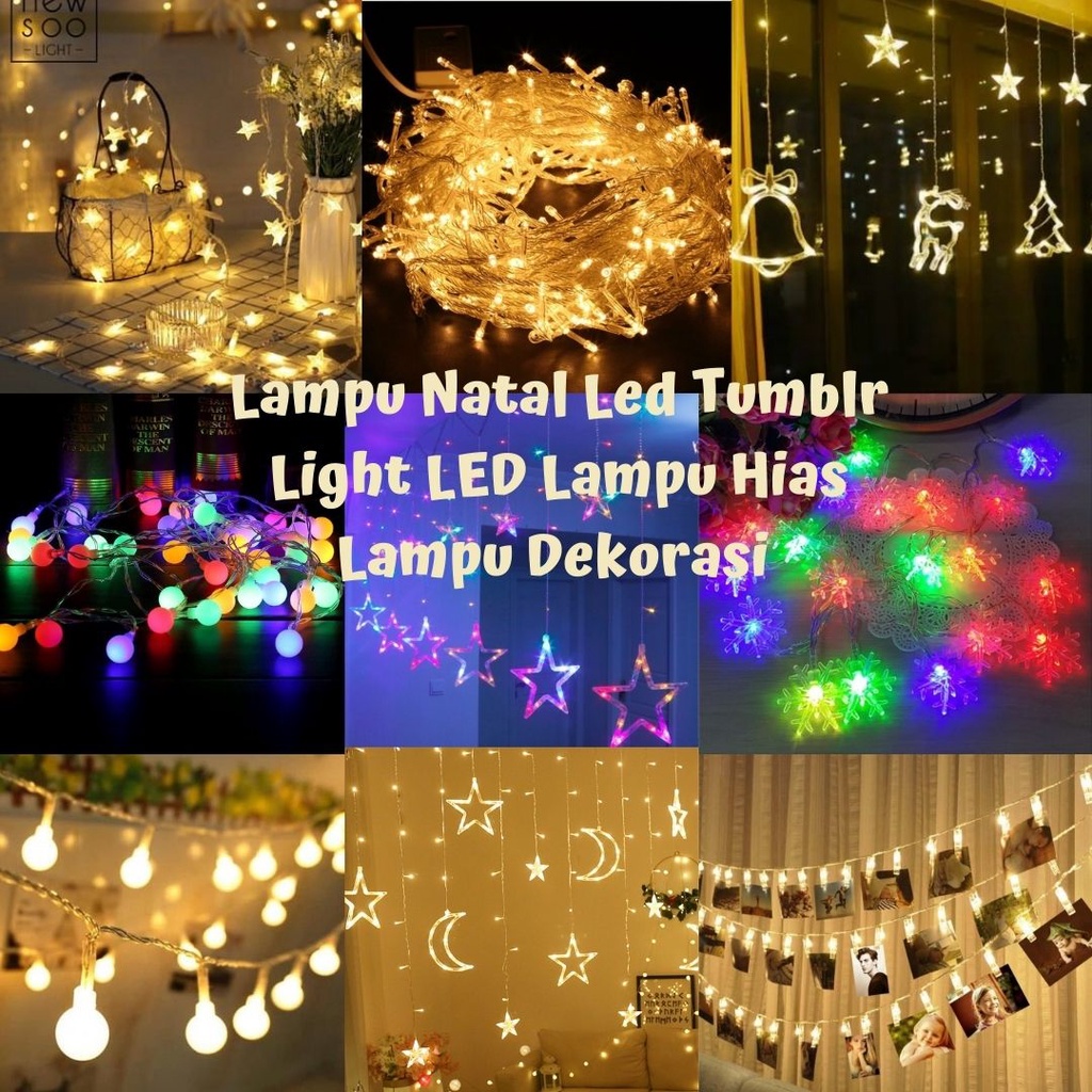 Lampu Natal Led Tumblr Light LED Lampu Hias Lampu Dekorasi Murah Berkualitas