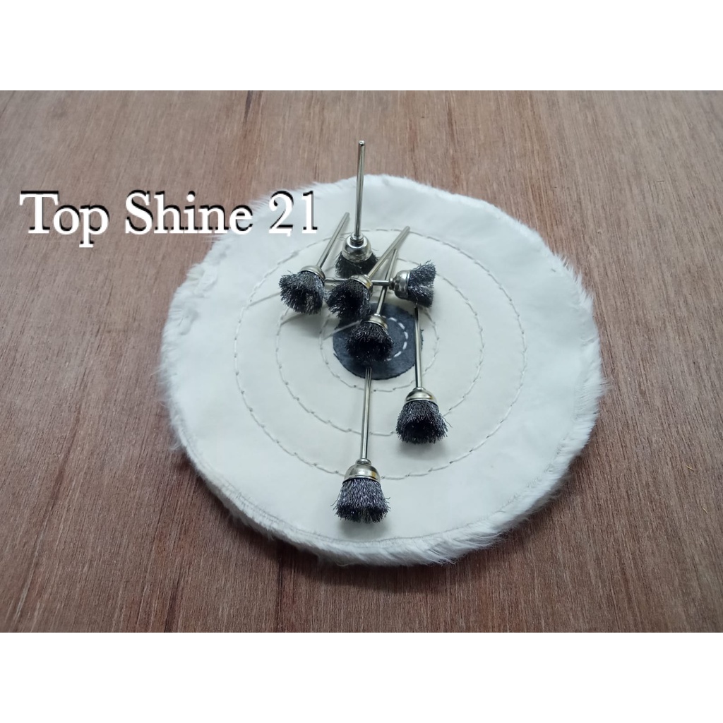 Mata Bor Sikat Kawat Mangkok Baja/Mata Tuner Sikat Kawat Mangkok Kasar