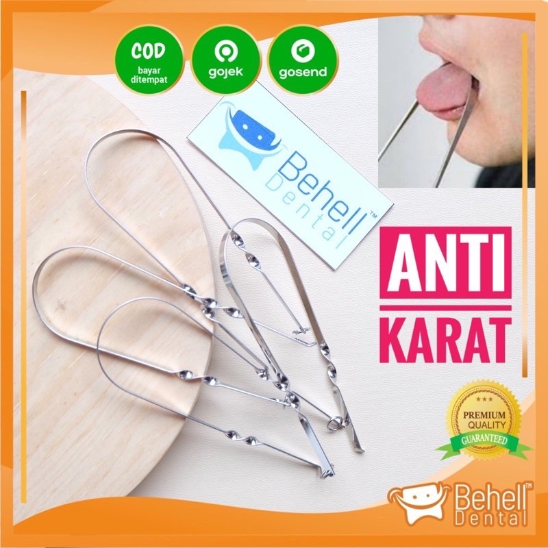 BEHELLDENTAL - TONGUE CLEANER ORIGINAL DR.SMITH - Pembersih Sikat Cleaning Clean Cleaner Lidah Asli Dr Smith - Sikat Brush Lidah - Bagus Untuk Pengguna Ortho Dental Behel - Penghilang kotoran Mirip qoral