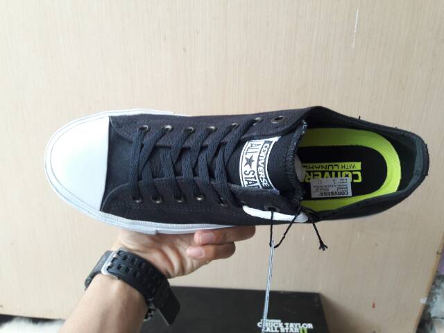 Sepatu Converse Allstar CT PRO LUNARLON BNIB IMPORT PREMIUM BLACK KETS SNEAKERS KADO PRIA WANITA